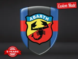 Fiat Abarth Personalized Logo Stickers Durable Limited Universal